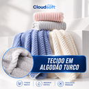 Kit 10 Toalhas Premium Banhão + 10 de Rosto (BRINDE) | CloudSoft™ – Algodão Turco